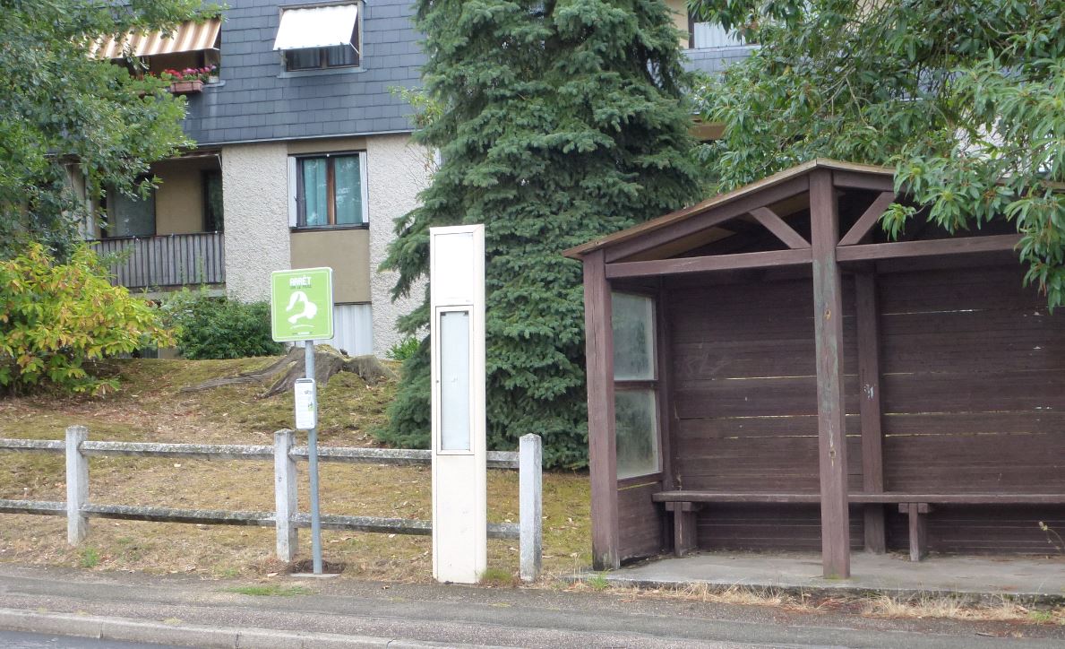 La photo du point d'arrêt